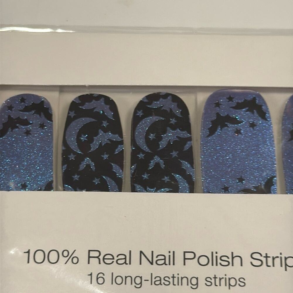 NWT Color Street "Bat’s Amore" Blue Purple Nail Strips